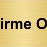Özarslan Dizayn Emzirme Odası 5x20 cm Altın Renk Metal Yönlendirme Levhası