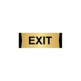 Özarslan Dizayn Exit 10x20 cm Altın Renk Metal Yönlendirme Levhası