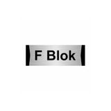 Özarslan Dizayn F Blok 7x20 cm Gümüş Renk Metal Yönlendirme Levhası