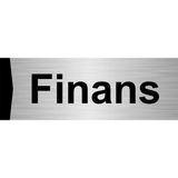Özarslan Dizayn Finans 10x20 cm Gümüş Renk Metal Yönlendirme Levhası
