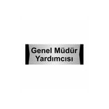 Özarslan Dizayn Genel Müdür Yardımcısı 7x20 cm Gümüş Renk Metal Yönlendirme Levhası