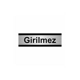 Özarslan Dizayn Girilmez 10x20 cm Gümüş Renk Metal Yönlendirme Levhası