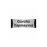 Özarslan Dizayn Gürültü Yapmayınız 10x20 cm Gümüş Renk Metal Yönlendirme Levhası