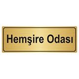 Özarslan Dizayn Hemşire Odası 5x20 cm Gümüş Renk Metal Yönlendirme Levhası
