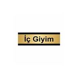 Özarslan Dizayn İç Giyim 10x20 cm Altın Renk Metal Yönlendirme Levhası