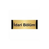 Özarslan Dizayn İdari Bölüm 10x20 cm Altın Renk Metal Yönlendirme Levhası