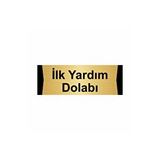Özarslan Dizayn İlk Yardım Dolabı 5x20 cm Altın Renk Metal Yönlendirme Levhası