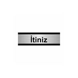 Özarslan Dizayn İtiniz 10x20 cm Gümüş Renk Metal Yönlendirme Levhası