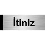 Özarslan Dizayn İtiniz 7x20 cm Gümüş Renk Metal Yönlendirme Levhası
