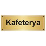 Özarslan Dizayn Kafeterya 5x20 cm Altın Renk Metal Yönlendirme Levhası
