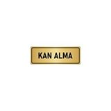 Özarslan Dizayn Kan Alma 5x20 cm Altın Renk Metal Yönlendirme Levhası