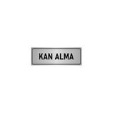 Özarslan Dizayn Kan Alma 5x20 cm Gümüş Renk Metal Yönlendirme Levhası
