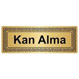 Özarslan Dizayn Kan Alma 7x20 cm Altın Renk Metal Yönlendirme Levhası