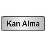 Özarslan Dizayn Kan Alma Odası 5x20 cm Gümüş Renk Metal Yönlendirme Levhası