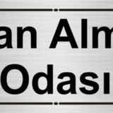 Özarslan Dizayn Kan Alma Odası 7x20 cm Gümüş Renk Metal Yönlendirme Levhası
