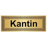 Özarslan Dizayn Kantin 7x20 cm Gümüş Renk Metal Yönlendirme Levhası