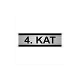 Özarslan Dizayn Kat 4 5x20 cm Gümüş Renk Metal Yönlendirme Levhası