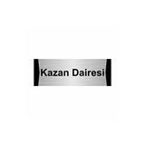 Özarslan Dizayn Kazan Dairesi 5x20 cm Gümüş Renk Metal Yönlendirme Levhası