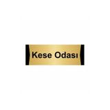 Özarslan Dizayn Kese Odası 5x20 cm Altın Renk Metal Yönlendirme Levhası