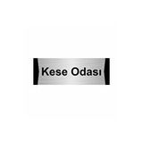 Özarslan Dizayn Kese Odası 7x20 cm Gümüş Renk Metal Yönlendirme Levhası
