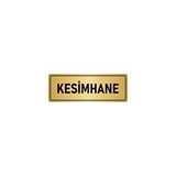 Özarslan Dizayn Kesimhane 7x20 cm Altın Renk Metal Yönlendirme Levhası