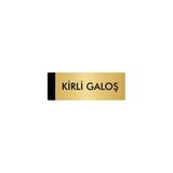 Özarslan Dizayn Kirli Galoş 7x20 cm Altın Renk Metal Yönlendirme Levhası