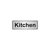 Özarslan Dizayn Kitchen 10x20 cm Gümüş Renk Metal Yönlendirme Levhası