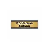 Özarslan Dizayn Konferans Salonu 7x20 cm Altın Renk Metal Yönlendirme Levhası