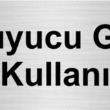 Özarslan Dizayn Koruyucu Gözlük Kullanın 5x20 cm Gümüş Renk Metal Yönlendirme Levhası