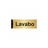 Özarslan Dizayn Lavabo 5x20 cm Altın Renk Metal Yönlendirme Levhası