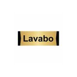 Özarslan Dizayn Lavabo 7x20 cm Altın Renk Metal Yönlendirme Levhası