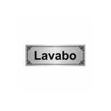 Özarslan Dizayn Lavabo 7x20 cm Gümüş Renk Metal Yönlendirme Levhası