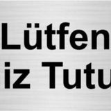Özarslan Dizayn Lütfen Temiz Tutunuz 5x20 cm Gümüş Renk Metal Yönlendirme Levhası