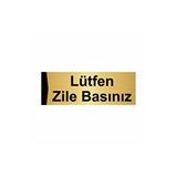 Özarslan Dizayn Lütfen Zile Basınız 10x20 cm Altın Renk Metal Yönlendirme Levhası