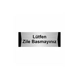 Özarslan Dizayn Lütfen Zile Basmayınız 7x20 cm Gümüş Renk Metal Yönlendirme Levhası