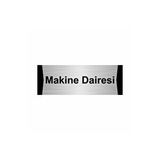 Özarslan Dizayn Makine Dairesi 10x20 cm Gümüş Renk Metal Yönlendirme Levhası