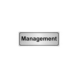 Özarslan Dizayn Managament 10x20 cm Gümüş Renk Metal Yönlendirme Levhası