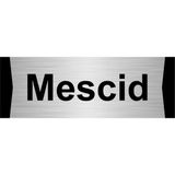 Özarslan Dizayn Mescid 5x20 cm Gümüş Renk Metal Yönlendirme Levhası