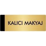 Özarslan Dizayn Metal Yönlendirme Levhası Departman Kapı İsimliği Kalıcı Makyaj 10 x 20 cm Altın