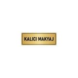 Özarslan Dizayn Metal Yönlendirme Levhası, Departman Kapı Isimliği Kalıcı Makyaj 5x20 Cm Altın Renk
