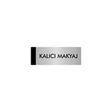 Özarslan Dizayn Metal Yönlendirme Levhası, Departman Kapı Isimliği Kalıcı Makyaj 5x20 Cm Gümüş Renk