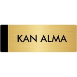 Özarslan Dizayn Metal Yönlendirme Levhası Departman Kapı İsimliği Kan Alma 10 x 20 cm Altın