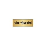 Özarslan Dizayn Metal Yönlendirme Levhası, Departman Kapı Isimliği Site Yönetimi 7x20 Cm Altın Renk