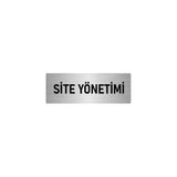 Özarslan Dizayn Metal Yönlendirme Levhası, Departman Kapı Isimliği Site Yönetimi 7x20 Cm Gümüş Renk