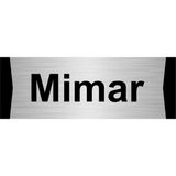 Özarslan Dizayn Mimar 10x20 cm Gümüş Renk Metal Yönlendirme Levhası
