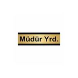 Özarslan Dizayn Müdür Yrd 5x20 cm Altın Renk Metal Yönlendirme Levhası