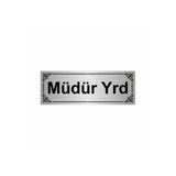 Özarslan Dizayn Müdür Yrd 7x20 cm Gümüş Renk Metal Yönlendirme Levhası