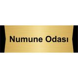 Özarslan Dizayn Numune Odası 10x20 cm Altın Renk Metal Yönlendirme Levhası