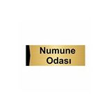 Özarslan Dizayn Numune Odası 5x20 cm Altın Renk Metal Yönlendirme Levhası
