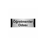 Özarslan Dizayn Öğretmenler Odası 7x20 cm Gümüş Renk Metal Yönlendirme Levhası